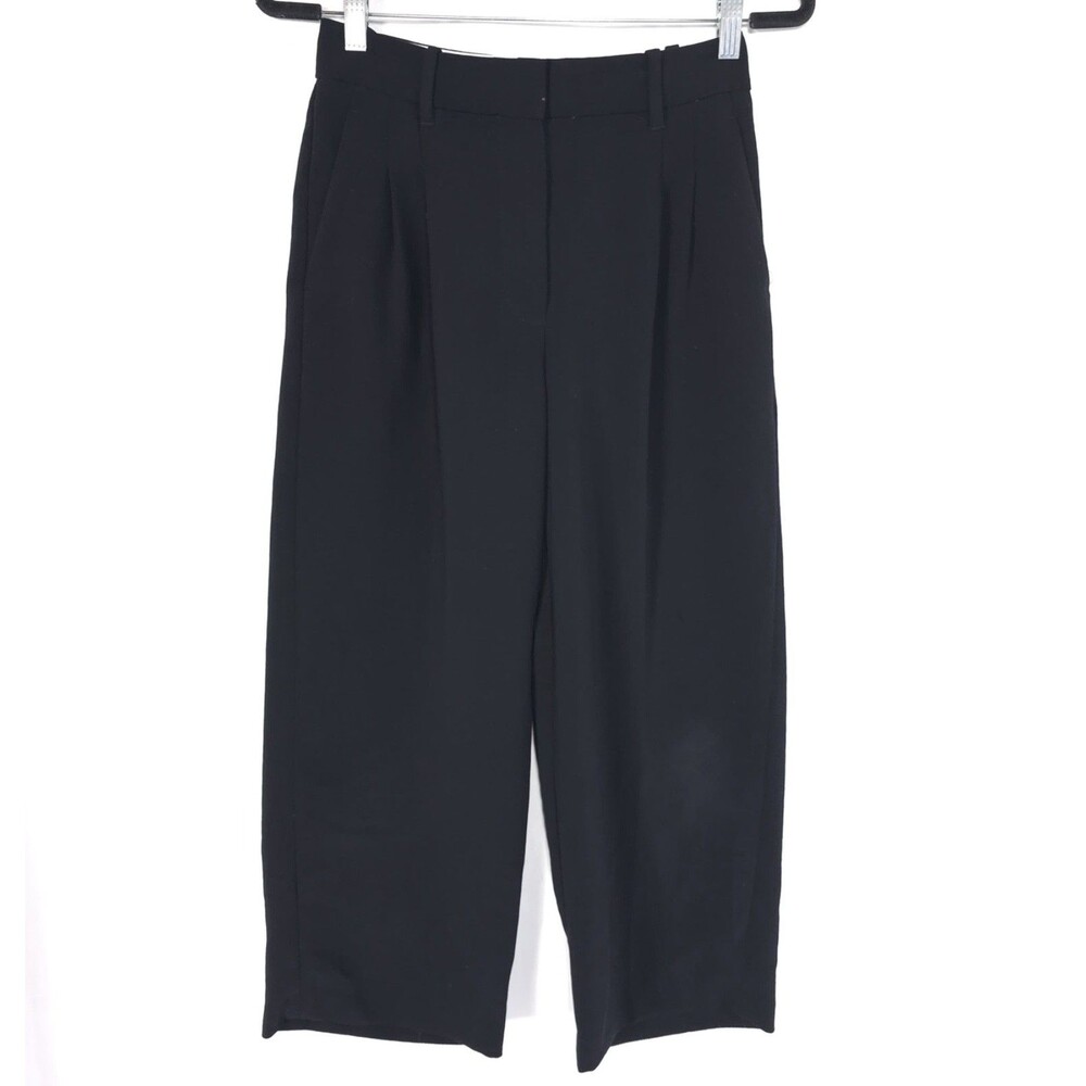 ARITZIA WILFRED Women’s THE EFFORTLESS Dress Pants 4 Black DTR 04-06-60084RSP23